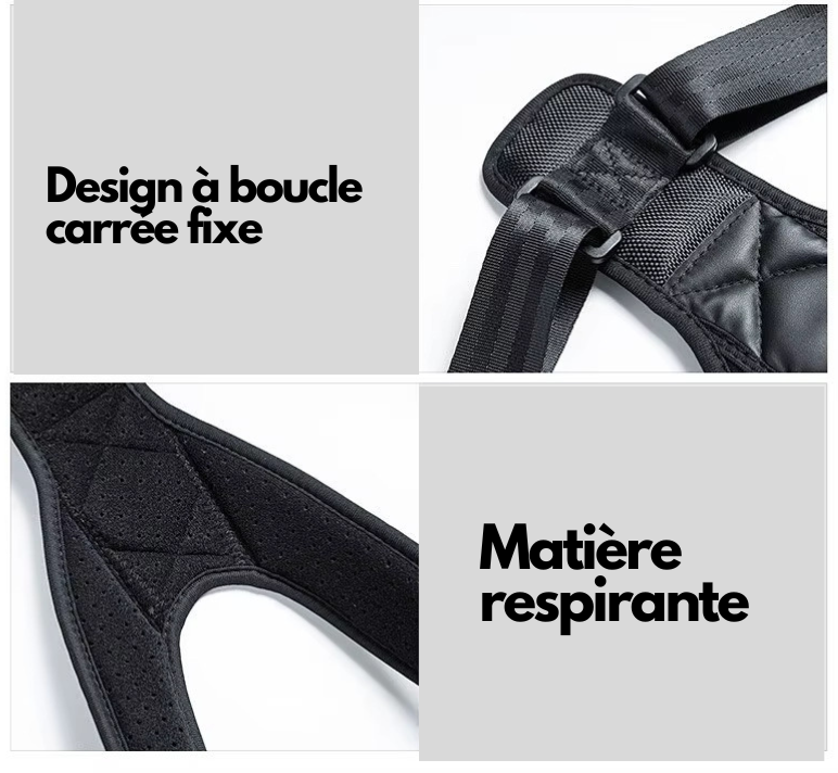 Redressez vous avec le Correcteur de posture dos, épaules et cou