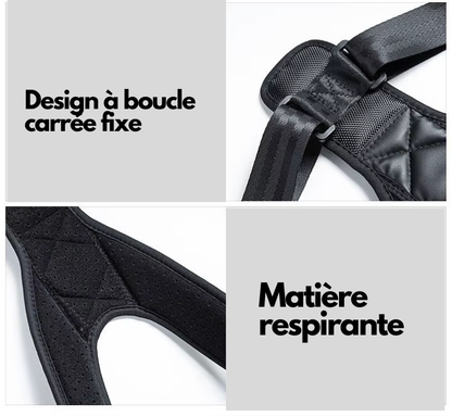 Redressez vous avec le Correcteur de posture dos, épaules et cou